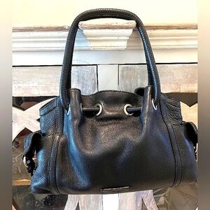 Cole Haan Black Pebbled Leather Shoulder Bag in Great Used Condition